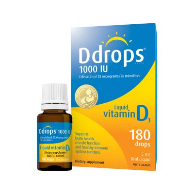 Ddrops Liquid Vitamin D3 1000IU 5ml